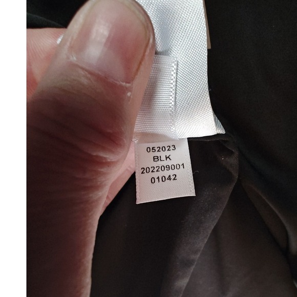 DKNY Wool Blend Over Coat XXL Black Longline Button Front Stand Collar Jacket - Picture 11 of 13